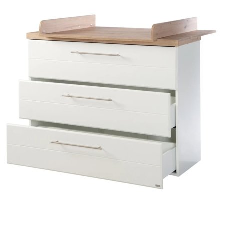 ROBA komoda su vystymo lenta NELE, White/Artisan Oak, 1731824 