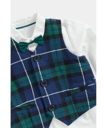 MOTHERCARE marškiniai ilgomis rankovėmis, liemenė ir peteliškė, FC684 635970