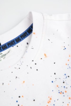 COCCODRILLO marškinėliai, balti, ZC5143201YBJ-001-128, 128 cm 