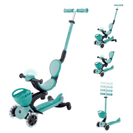 GLOBBER paspirtukas Go Up Baby Light 360, 3in1,mėtinis, 844-206 