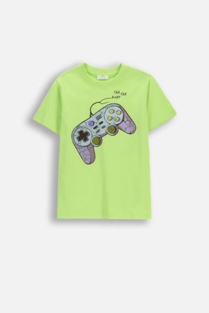 COCCODRILLO marškinėliai trumpomis rankovėmis, žali, WC6143225VBA-011-146, 146 dydis 