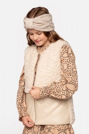 COCCODRILLO liemenė OUTERWEAR GIRL KIDS, smėlio, ZC3178401OGK-002-164, 164 cm 