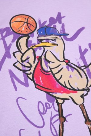 COCCODRILLO marškinėliai trumpomis rankovėmis EVERYDAY BOY, violetiniai, ZC3143202VBA-016-092, 92 cm 