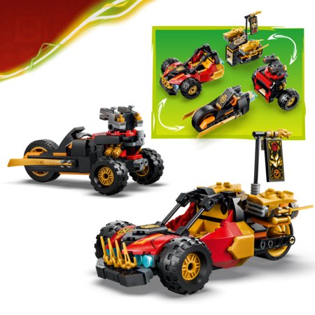 71864 LEGO® NINJAGO® Kai ir Cole kombinuotosios transporto priemonės 