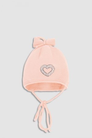 COCCODRILLO kepurė ACCESSORIES SPRING GIRL, powder pink, WC3364102ASG-033 WC3364102ASG-033-042