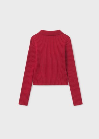 MAYORAL polo marškinėliai ilgomis rankovėmis, red, 7.195-47, 16 cm 