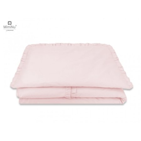 MIMINU 2 dalių patalynės užvalkalų komplektas Royal collection, powdery pink, 100x135, 60x40 cm 