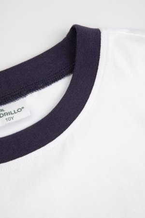 COCCODRILLO marškinėliai trumpomis rankovėmis, balti, WC6143203SGJ-001-152, 152 cm 