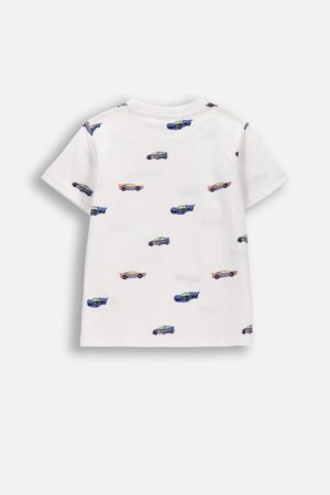 COCCODRILLO marškinėliai trumpomis rankovėmis, balti, WC6143206HBK-001-122, 122 dydis 