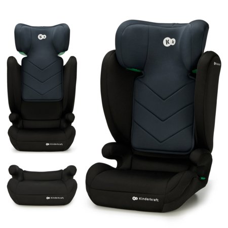 KINDERKRAFT automobilinė kėdutė I-SPARK 2 PLUS I-SIZE, 100-150 cm., Black, KCISPA02BLKPL00 