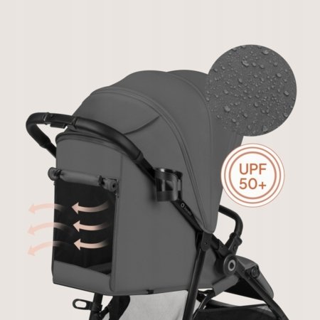 LIONELO sportinis vežimėlis EMERALD, Grey stone, LO-EMERALD 