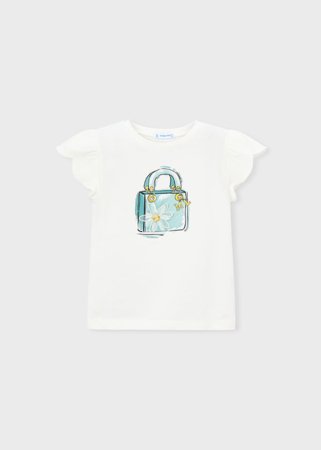 MAYORAL marškinėliai trumpomis rankovėmis, natur-lake, 3.002-52, 134  cm 