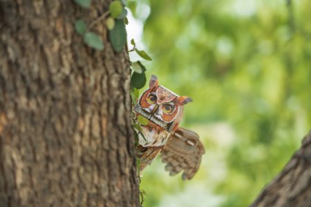 MAKEBUG 3D popierinė delionė Great Horned Owl, MB-D-0059 