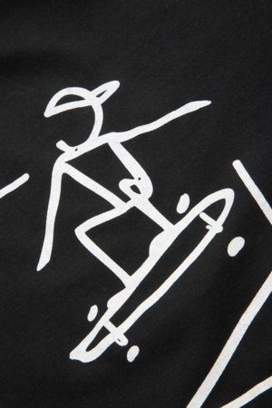 COCCODRILLO marškinėliai trumpomis rankovėmis, juodi, cm 