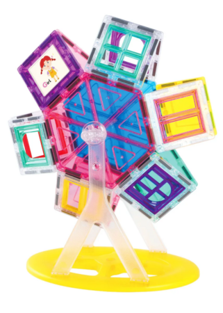 PICASSO TILES Magnetinis konstruktorius Ferry Wheel set 63 det., PT01 