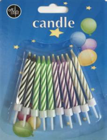 Žvakutės OB (perlamutrinės, neoninės, spiralinės, neužpučiamos, grojančios), 5298000230892 