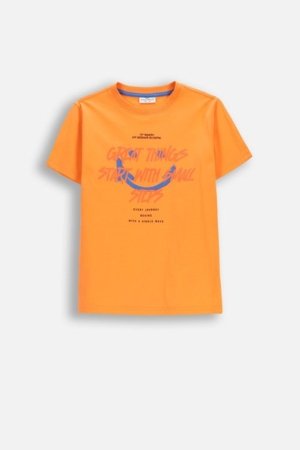 COCCODRILLO marškinėliai trumpomis rankovėmis, oranžiniai, WC6143203RBJ-006-134, 134 cm 