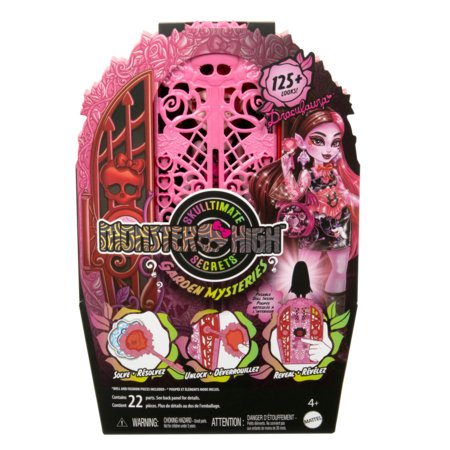 MONSTER HIGH Skulltimates siurprizų rinkinys Drakulaura, vidurnakčio sodo serija, HYT72 