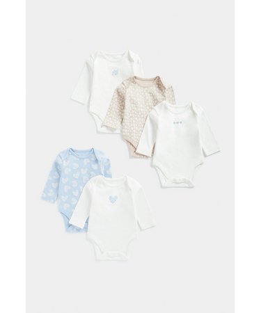 MOTHERCARE smėlinukas ilgomis rankovėmis, 5vnt., FC113  