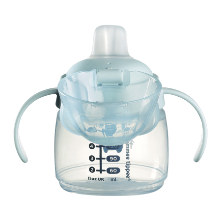 TOMMEE TIPPEE puodelis su rankenomis TT 1X TRANSITION, 190 ml, 6 mėn.+, 447940 