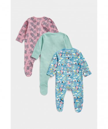 MOTHERCARE šliaužtinukas ilgomis rankovėmis, 3 vnt., EB756 624676