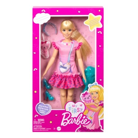 BARBIE Lėlė My First Barbie, šviesiaplaukė, HLL19 HLL19