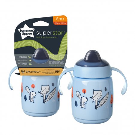 TOMMEE TIPPEE mokomasis puodelis TT 1X SIPPEE, 6mėn+, 300ml, blue, 448009 447822