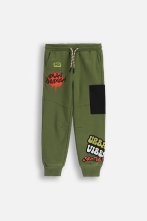 COCCODRILLO kelnės SPORTS BOY KIDS, žalios, cm 