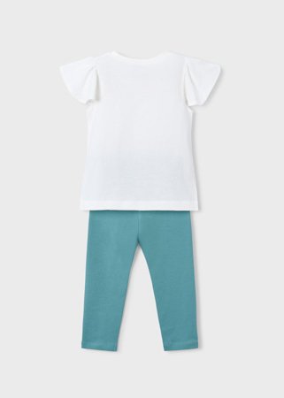 MAYORAL marškinėliai trumpomis rankovėmis ir tamprės, mint, 3.724-86, 140 cm 