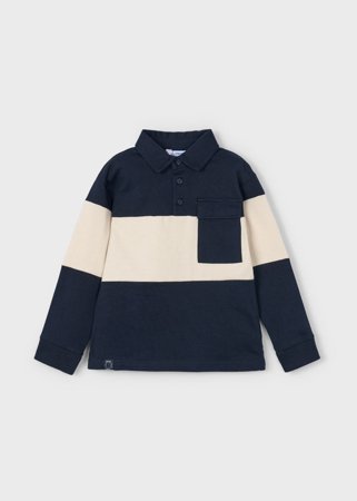 MAYORAL polo marškinėliai ilgomis rankovėmis, navy, 4.121-19, 10 cm 