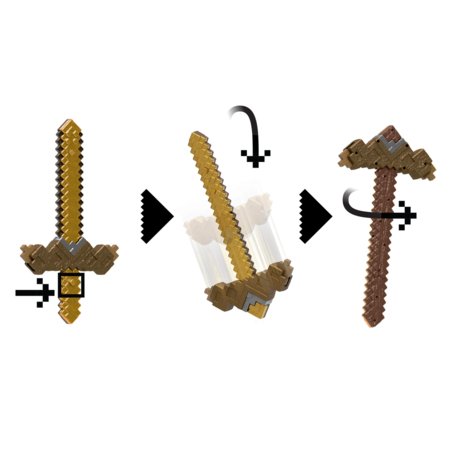 MINECRAFT transformuojamas kardas–kirtiklis, 43 cm, JKC15 