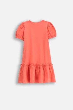 COCCODRILLO suknelė trumpomis rankovėmis NOSTALGIC MEADOW GIRL KIDS, rožinė, WC5129201NGK-025-122, 122 cm 