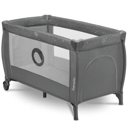 LIONELO lovelė-maniežas STEFI PLUS, Grey multicolor, LO-STEFI PLUS 