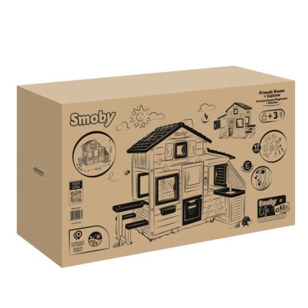 SMOBY žaidimų namelis su virtuvėle, 7600810207 