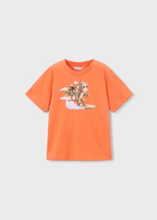 MAYORAL marškinėliai trumpomis rankovėmis, orange, 3.077-84, 116  cm 