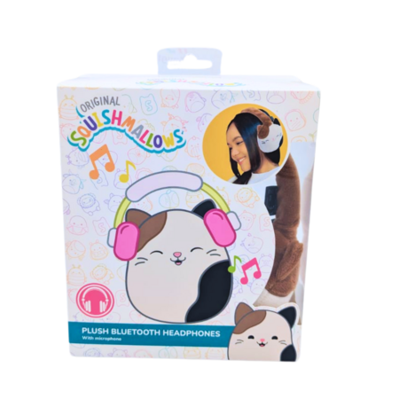 SQUISHMALLOWS pliušinės Bluetooth ausinės Cam, HMSQMBT-CAM 