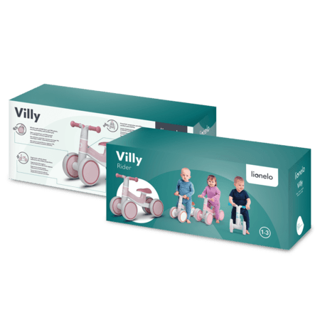 LIONELO paspiriamas keturratis VILLY, Pink rose, LO-VILLY 