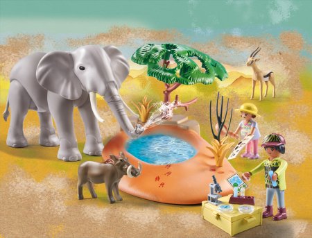 PLAYMOBIL WILTOPIA dramblys prie vandens, 71294 