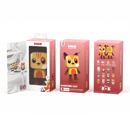 MOB DESIGN garsiakalbis Dancing Animal Cat, DA-03 DA-03