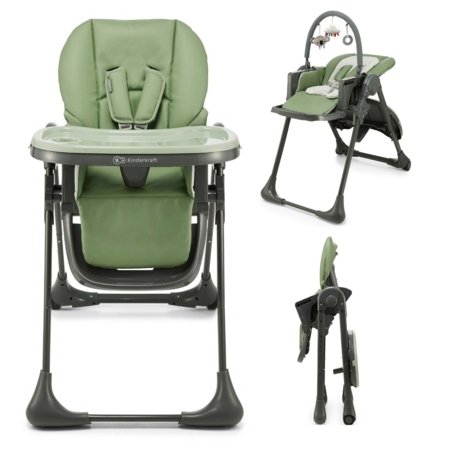 KINDERKRAFT universali maitinimo kėdutė 2in1 TUMMIE, green, KHTUMM00GRE0000 