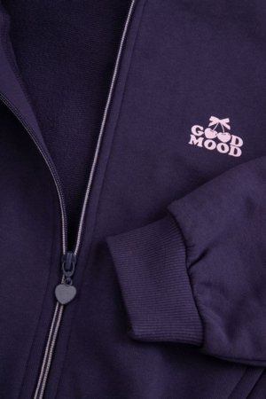 COCCODRILLO susegamas džemperis su gobtuvu, tamsiai mėlynas, cm 