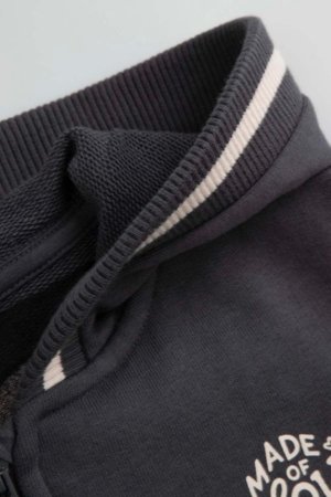 COCCODRILLO susegamas džemperis su gobtuvu, pilkas, WC6132402HGK-020-122, 122 cm 