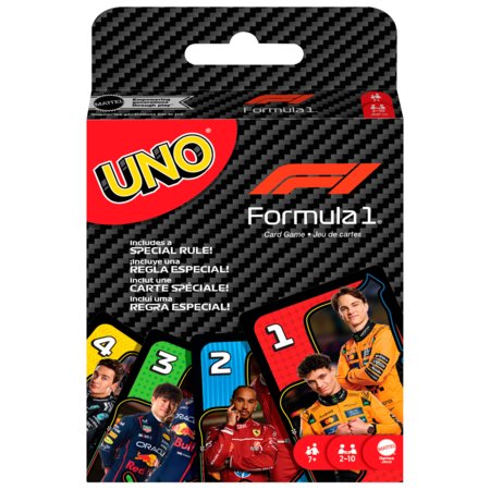 MATTEL GAMES UNO kortų žaidimas F1, JMF10 