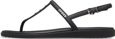 CROCS šlepetės Miami Studded Thong, juodos, 211495-001, 39,5 dydis 