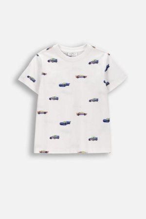 COCCODRILLO marškinėliai trumpomis rankovėmis, balti, WC6143206HBK-001-122, 122 dydis 