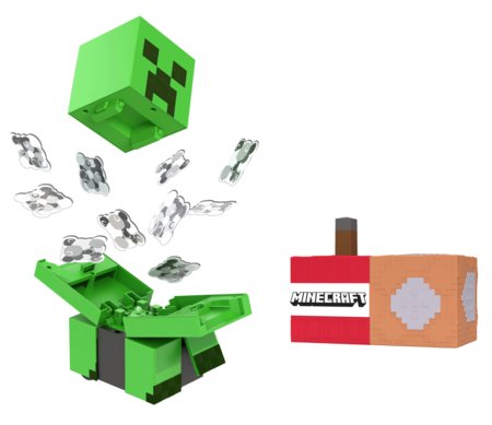 MINECRAFT figūrėlė – sprogstantis RC Creeper, HRR48 