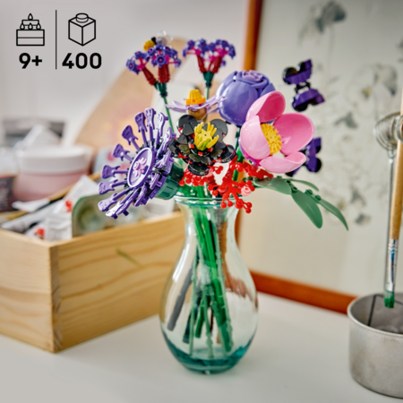 11507 LEGO® Botanicals ir LEGO® Editions Olivijos Rodrigo gėlių puokštė 