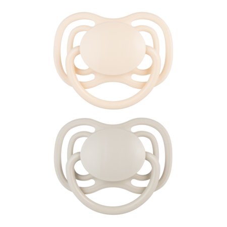 CANPOL BABIES silikoniniai simetriniai čiulptukai NUDE,  Creme, 0-6m,  2 vnt.,  23/228_cre 