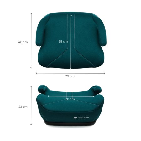 KINDERKRAFT automobilinė kėdutė I-BOOST 2, i-Size, žalia, KCIBOO02GRE0000 