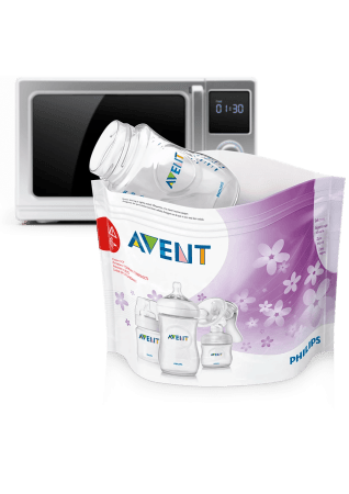 PHILIPS AVENT sterilizavimo maišeliai mikrobangų krosnelei, 5 vnt., SCF297/05 